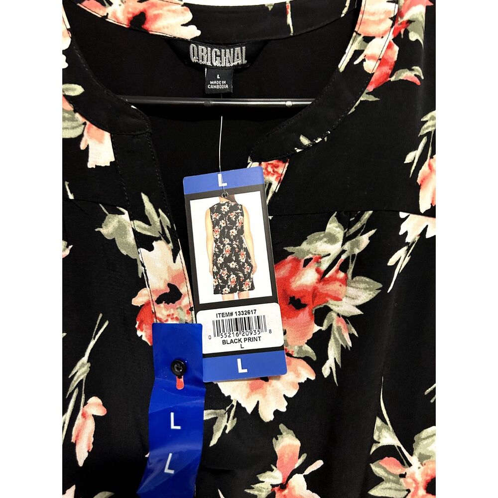 NICOLE MILLER WOMEN'S DRESS, SLEEVELESS, KNEE-LENGTH, NWT, DRAWSTRING WAIST, LG - Picture 2 of 11